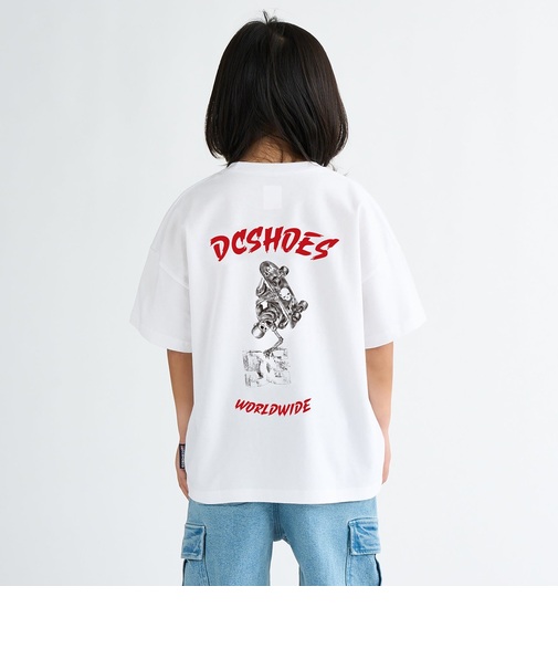 【OUTLET】DC Shoes 25 KD SKATE SKULL SS キッズ トップス Tシャツ