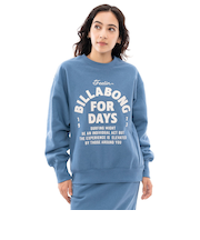【OUTLET】BILLABONG レディース SIDE RIB HEAVY SWEAT トレーナー BMN0 【2024年秋冬モデル】