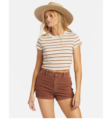 【OUTLET】BILLABONG レディース FREE FALL SHORT CORD ウォークパンツ/ショートパンツ 【2024年春夏モデル】