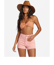 【OUTLET】BILLABONG レディース FREE FALL SHORT CORD ウォークパンツ/ショートパンツ 【2024年春夏モデル】