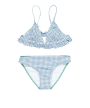 【ROXY ロキシー 公式通販】ロキシー（ROXY）【OUTLET】Roxy GINGHAM RG TRI SET キッズ ビキニセット