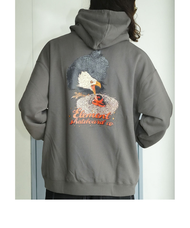 【OUTLET】ELEMENT メンズ HRTN HOOD パーカー GRY 【2024年秋冬モデル】