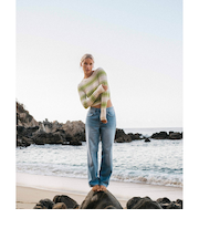 【OUTLET】BILLABONG レディース RACHEL LOW WAIST JEA ロングパンツ 【2024年春夏モデル】