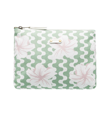 【OUTLET】【オンラインストア・直営店限定】Roxy ROXY POUCH ウィメンズ ハイビスカス柄 グリーン 花柄