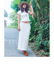 【OUTLET】BILLABONG レディース ARCH EMB RIB LONG SKIRT スカート 【2025年夏モデル】