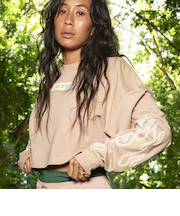 【OUTLET】【Kelia Active Collection】Roxy KELIA8 CROP OVERSIZE LS