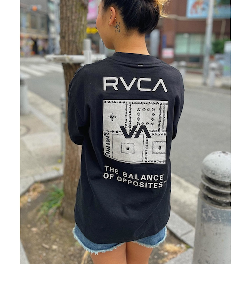 【OUTLET】RVCA レディース BANDANA VA BOX LOGO LS TEE ロンＴ 【2025年春夏モデル】