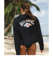 【OUTLET】BILLABONG レディース MORFY SUNSET ARCH LS TEE RASH 長袖ラッシュガード 【2025年春夏モデル】