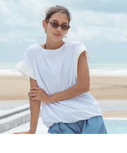 【ROXY ロキシー 公式通販】ロキシー（ROXY）【OUTLET】Roxy GRAN CANARIA ウィメンズ ノースリーブラッシュTシャツ