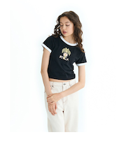【OUTLET】RVCA レディース PALM TREE BABY RINGER ST Tシャツ 【2025年夏モデル】