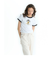 【OUTLET】RVCA レディース PALM TREE BABY RINGER ST Tシャツ 【2025年夏モデル】