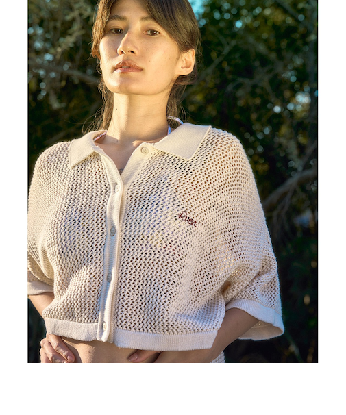 【OUTLET】RVCA レディース OHANA SUMMER KNIT SHIRTS ニットシャツ 【2025年夏モデル】