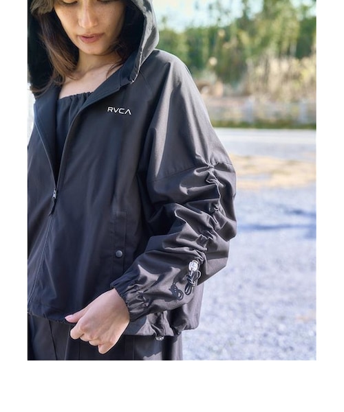 OUTLET】RVCA レディース UTILITY LIGHT JACKET フード付きジップ 