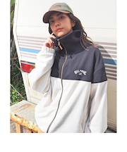 【OUTLET】BILLABONG レディース POLA FLEECE リバーシブル ジャケット BLK 【2024年秋冬モデル】