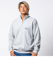 【OUTLET】Quiksilver TYPED OUT SWEAT HALF ZIP メンズ パーカー ハーフジップ プルオーバー