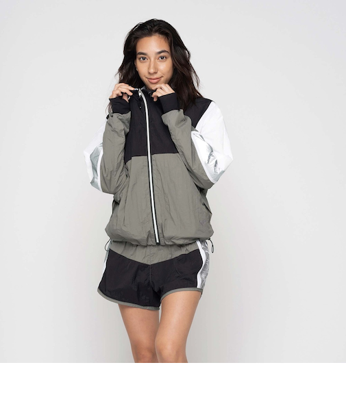 【ROXY ロキシー 公式通販】ロキシー（ROXY）【OUTLET】Roxy JUMP HIGH METALLIC JACKET ナイロンジャケット
