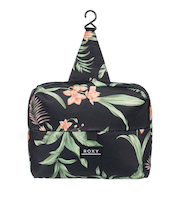 【OUTLET】【オンラインストア・直営店限定】Roxy CUTE PLANE ウィメンズ BLACK ボタニカル柄 ポーチ 小物入れ