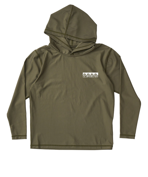 【OUTLET】Quiksilver OMNI BOX HOODIE YOUTH キッズ ラッシュガード フーディ パーカー