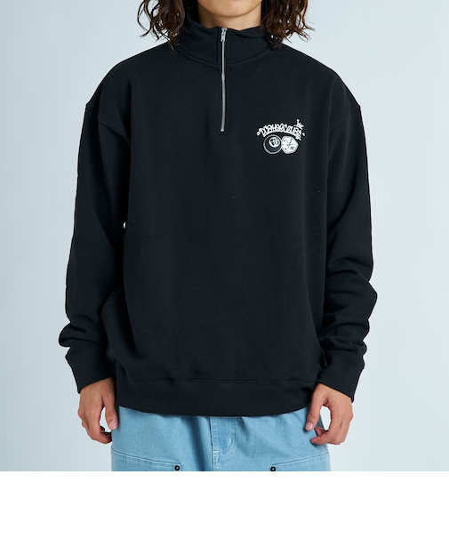 【OUTLET】【直営店限定】DC Shoes 24 8BALL&DICE HALF ZIP PULLOVER