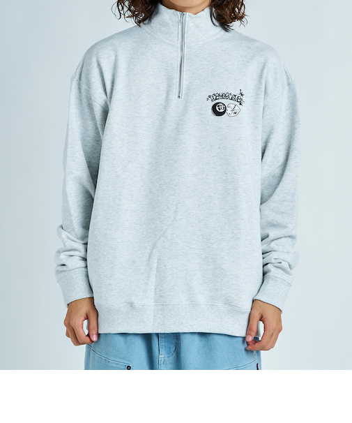 【OUTLET】【直営店限定】DC Shoes 24 8BALL&DICE HALF ZIP PULLOVER