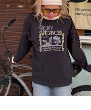 【OUTLET】Roxy SEEKING MORE FUN ウィメンズ 長袖Tシャツ ロンT ロングスリーブ メンズライクシルエット