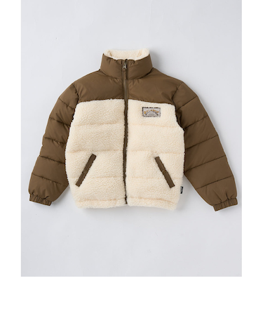 【OUTLET】BILLABONG キッズ BOA FLEECE PUFF JK ジャケット BRN 【2024年秋冬モデル】