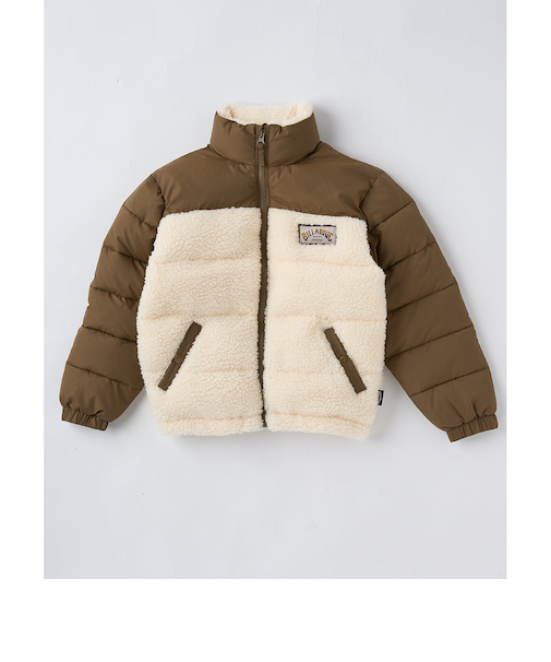 【OUTLET】BILLABONG キッズ BOA FLEECE PUFF JK ジャケット BRN 【2024年秋冬モデル】