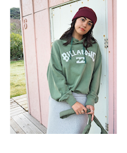 【OUTLET】BILLABONG レディース ARCH LOGO SWEAT PARK パーカー GQV0 【2024年秋冬モデル】