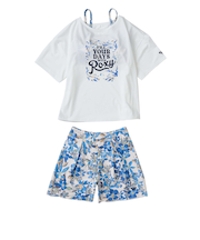 【ROXY ロキシー 公式通販】ロキシー（ROXY）【OUTLET】Roxy MINI ARTSY FLORAL キッズ ラッシュTシャツ付き 水着 3点セット
