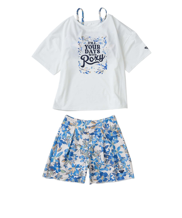 【ROXY ロキシー 公式通販】ロキシー（ROXY）【OUTLET】Roxy MINI ARTSY FLORAL キッズ ラッシュTシャツ付き 水着 3点セット