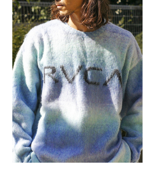 【RVCA ルーカ公式通販】ルーカ （RVCA）【OUTLET】RVCA メンズ BIG RVCA KNIT セーター BES0 【2024年秋冬モデル】