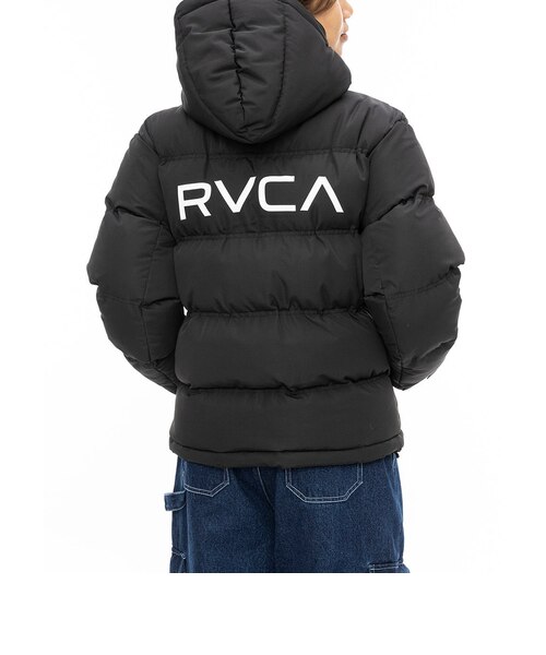RVCA ジャケット ルーカ ダウンベスト フード付 黒 ブラック 2025年