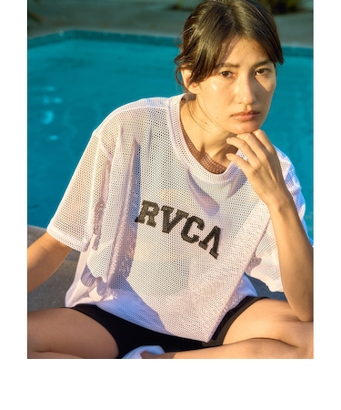 【RVCA ルーカ公式通販】ルーカ (RVCA)【OUTLET】RVCA レディース ARCH RVCA MESH TEE Tシャツ 【2025年夏モデル】