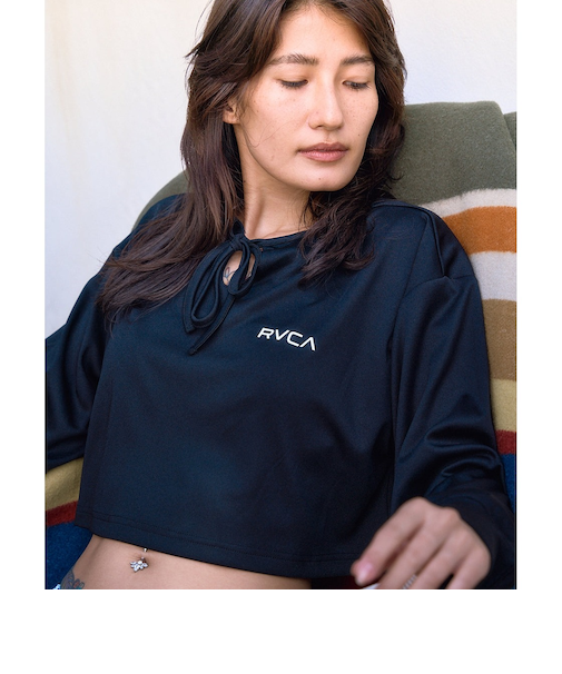 【OUTLET】RVCA レディース MINI RVCA UTILITY LS TEE 長袖サーフTシャツ 【2025年春夏モデル】