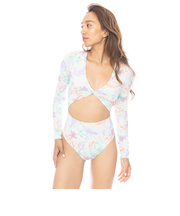 【OUTLET】BILLABONG レディース WAVE HAZE BODYSUIT 長袖ワンピースラッシュガード 【2025年春夏モデル】