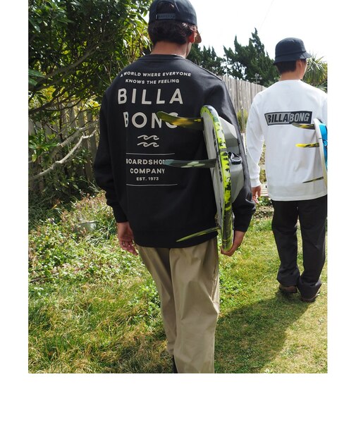 【OUTLET】BILLABONG メンズ DECAF トレーナー BLK 【2024年秋冬モデル】
