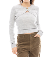 【RVCA ルーカ公式通販】ルーカ （RVCA）【OUTLET】RVCA レディース BOLERO KNIT SET セーター GRY 【2024年冬モデル】