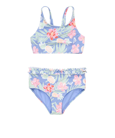 【ROXY ロキシー 公式通販】ロキシー(ROXY)【OUTLET】Roxy TROPICAL STORY CROP TOP SET キッズ ビキニセット