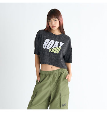 【OUTLET】Roxy SILENT VIBES ウィメンズ 半袖Tシャツ フィットネス スポーツ <2025 SPORTS COLLECTION>
