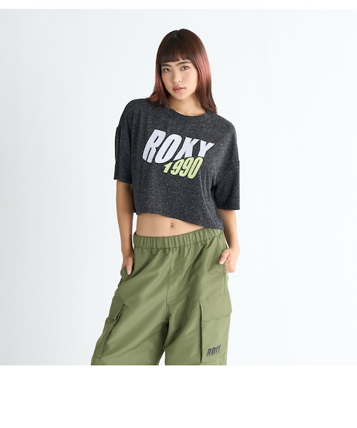 【OUTLET】Roxy SILENT VIBES ウィメンズ 半袖Tシャツ フィットネス スポーツ <2025 SPORTS COLLECTION>