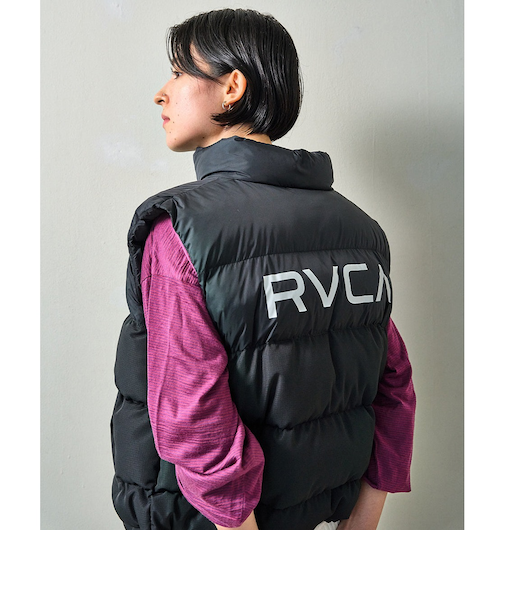 【RVCA ルーカ公式通販】ルーカ （RVCA）【OUTLET】RVCA レディース RVCA PUFFER VEST ベスト BLK 【2024年冬モデル】