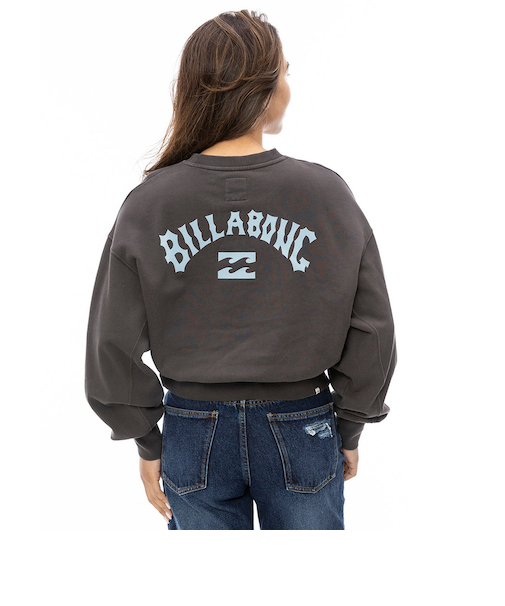 【OUTLET】BILLABONG レディース ARCH LOGO SWEAT CREW トレーナー OFB 【2024年秋冬モデル】