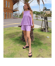 【ROXY ロキシー 公式通販】ロキシー（ROXY）【OUTLET】Roxy LA VIE ウィメンズ 水着 3点セット バンドゥ キャミソール キュロット