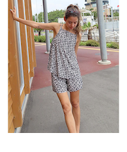 【ROXY ロキシー 公式通販】ロキシー（ROXY）【OUTLET】Roxy LA VIE ウィメンズ 水着 3点セット バンドゥ キャミソール キュロット