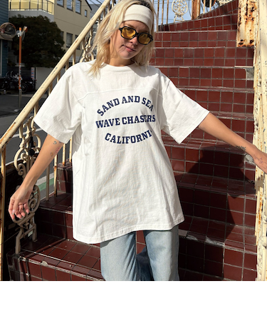 【OUTLET】Roxy ACTIVE EDGE ウィメンズ 半袖Tシャツ オーバーサイズ ビッグT ティーシャツ カレッジ風