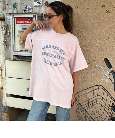 【OUTLET】Roxy ACTIVE EDGE ウィメンズ 半袖Tシャツ オーバーサイズ ビッグT ティーシャツ カレッジ風