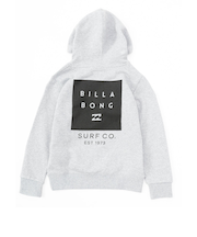 【OUTLET】BILLABONG キッズ LOGO SET UP パーカー GRH 【2024年秋冬モデル】