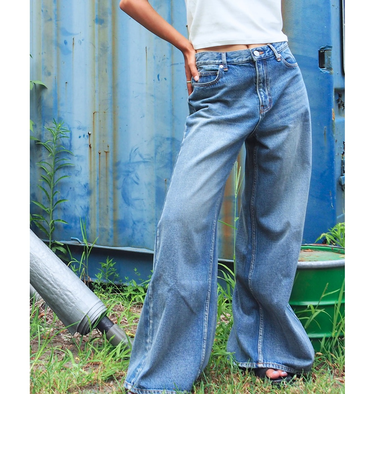 【OUTLET】BILLABONG レディース 【BEACH LOVER JEANS】 WIDE BUGGY DENIM デニムパンツ 【2025年春夏モデル】