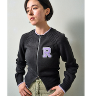 【OUTLET】RVCA レディース ZIP THRU KNIT CARDIGAN カーディガン BLK 【2024年冬モデル】