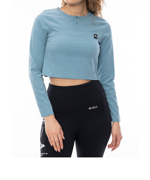 【OUTLET】RVCA レディース ELEMENT STREACK LS T ロンT HAZ 【2024年秋冬モデル】